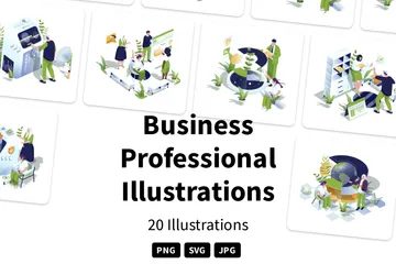 Profesional de negocios Paquete de Ilustraciones