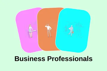 Profesionales de negocios Paquete de Ilustraciones
