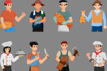 Profession Character Illustration Pack