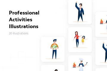 Professional Activities Illustration Pack