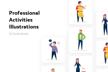 Professional Activities Illustration Pack
