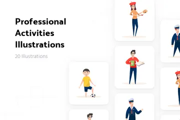 Professional Activities Illustration Pack