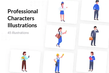 Professional Characters Illustration Pack