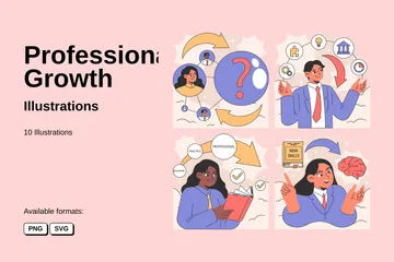 Professional Growth Illustration Pack