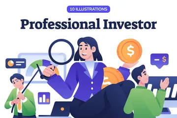 Professional Investor Illustration Pack