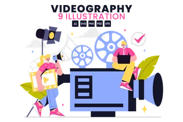 Professional Videography Illustration Pack