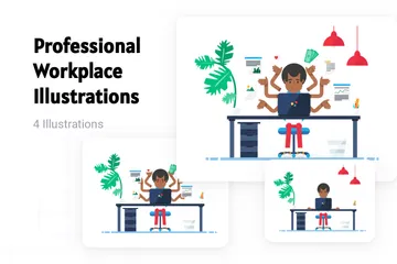 Professional Workplace Illustration Pack