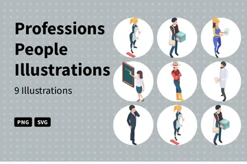 Professions People Illustration Pack