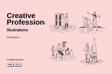 Profissionais Criativos Illustration Pack