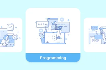 Programação Pacote de Ilustrações