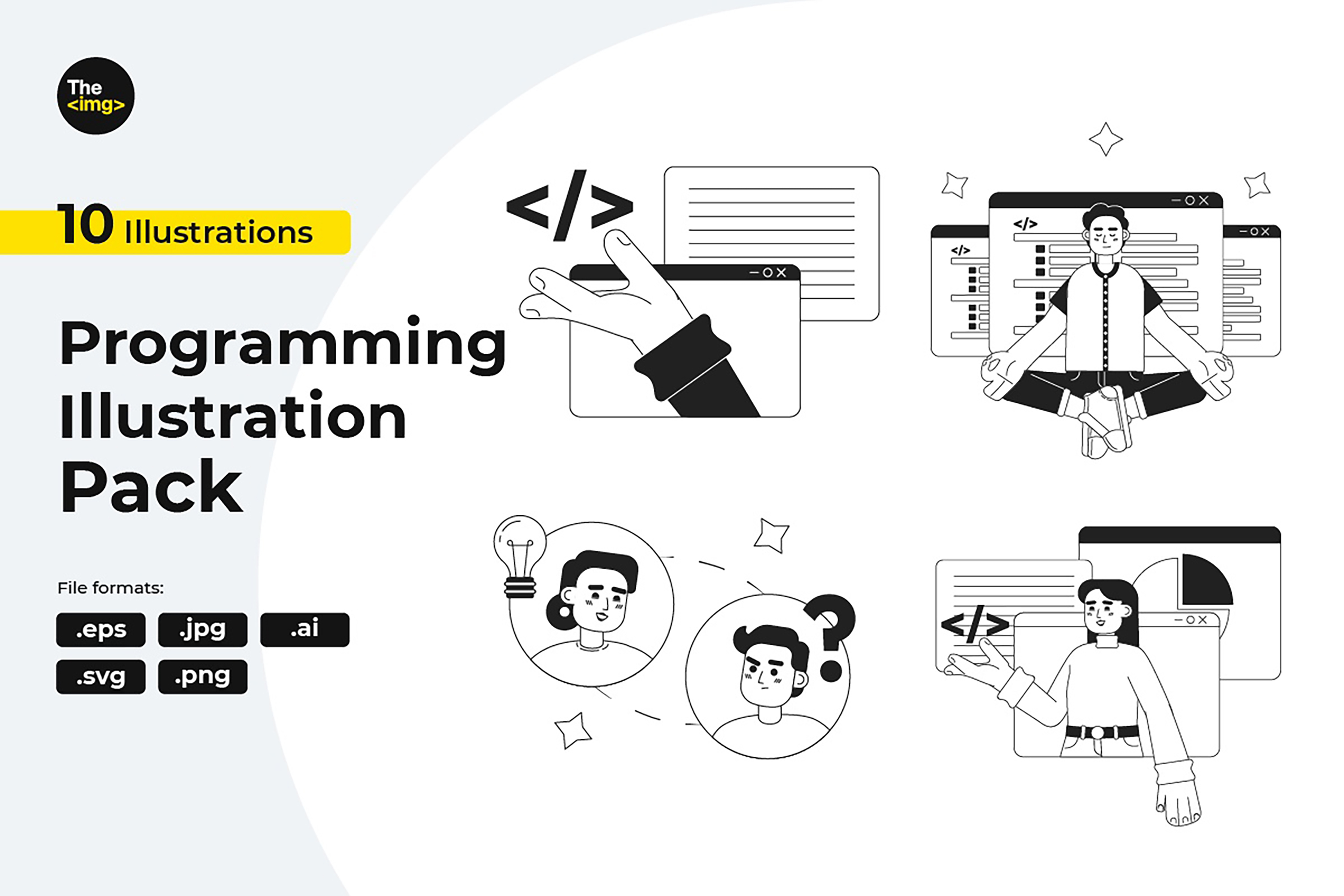 Programación De Computadoras Illustration Pack - 9 Free Download ...