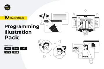 Programmation informatique Pack d'Illustrations