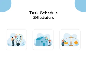 Calendrier des tâches Pack d'Illustrations