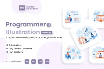 Programmer Illustration Pack