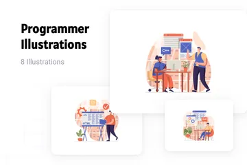 Programmierer Illustrationspack