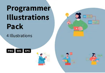Programmierer Illustrationspack
