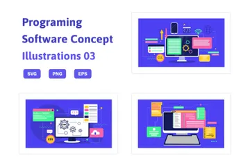 Programmiersoftware Illustrationspack