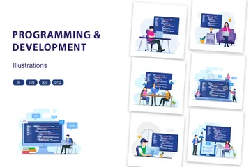 Programming And Development Illustration Pack