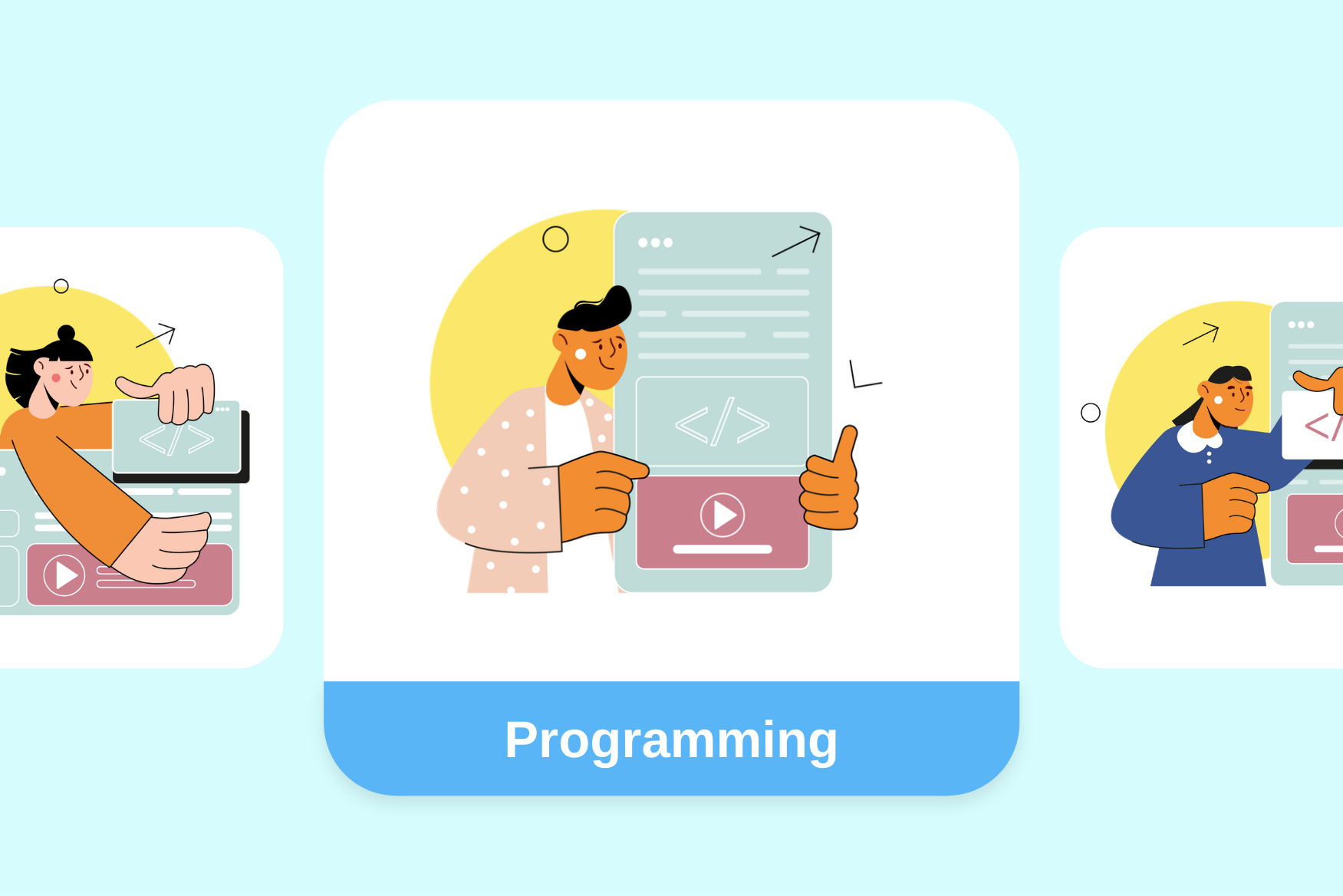 Programming Illustration Pack - 4 Free Download Design & Development ...