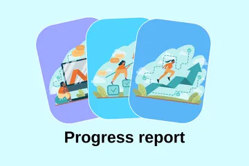 Progress Report Illustration Pack