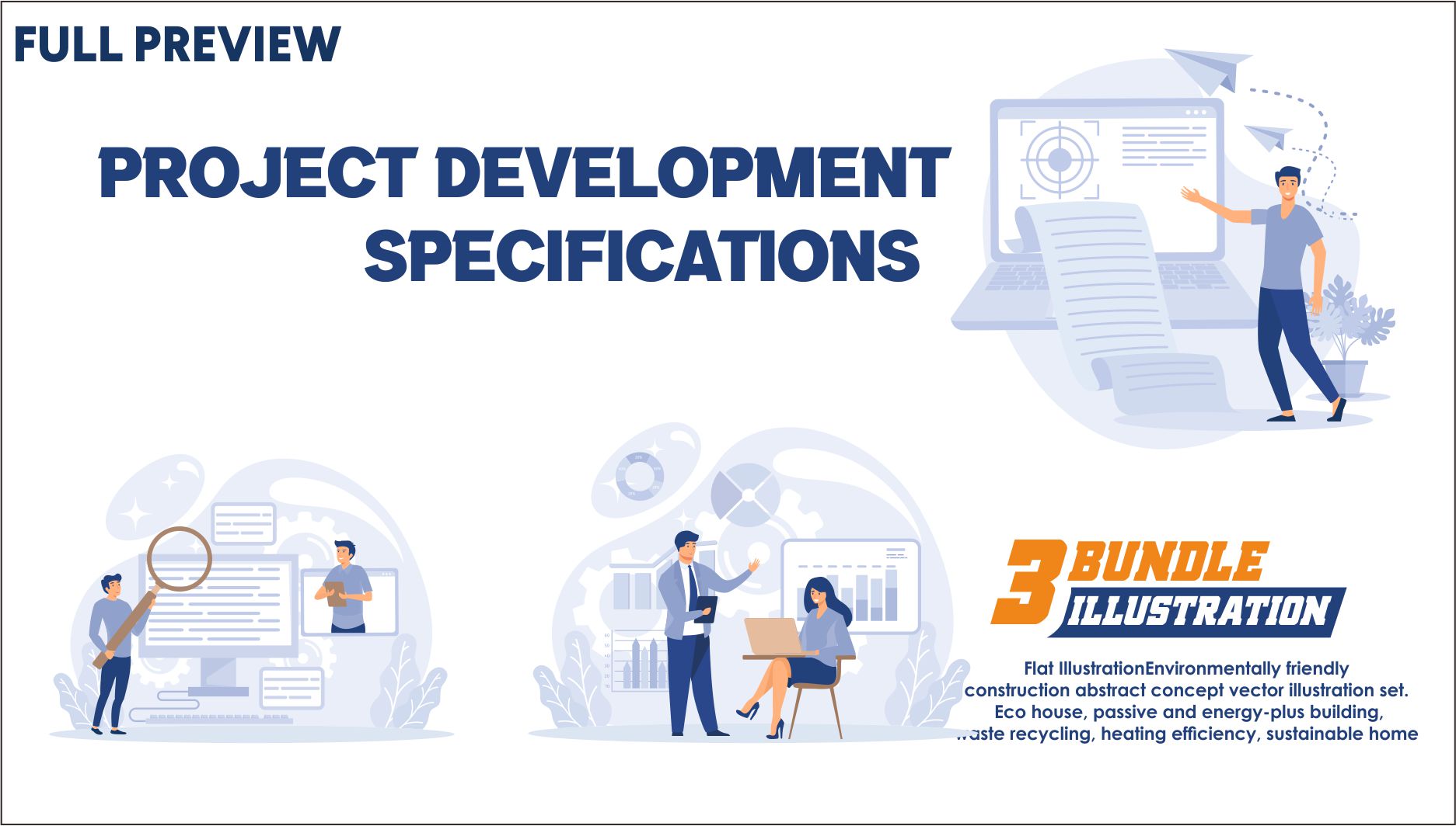 Premium Project Development Specifications Illustration pack from ...