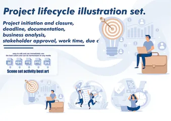 Project Lifecycle Illustration Pack