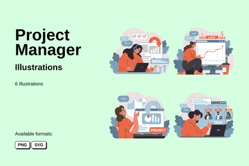 Project Manager Illustration Pack