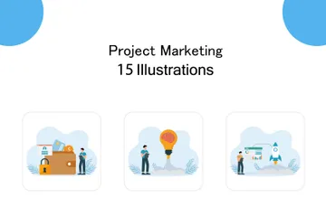 Project Marketing Illustration Pack