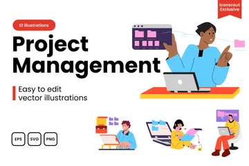 Projektmanagement Illustrationspack