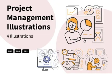 Projektmanagement Illustrationspack