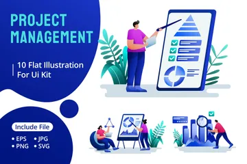 Projektmanagement Illustrationspack