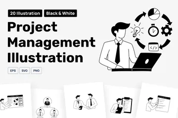 Projektmanagement Illustrationspack