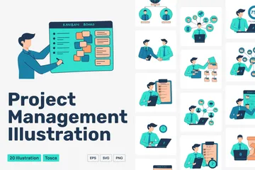 Projektmanagement Illustrationspack