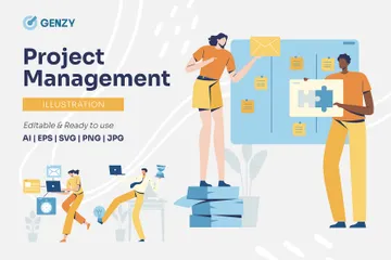 Projektmanagement Illustrationspack