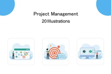 Projektmanagement Illustrationspack