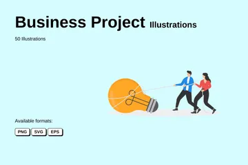 Projet d'entreprise Pack d'Illustrations