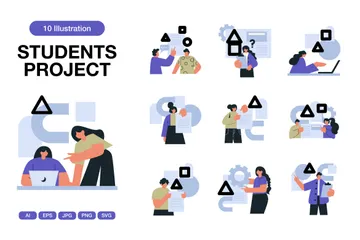 Projet d'étudiants Pack d'Illustrations