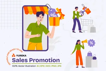 Promoción de ventas Paquete de Ilustraciones