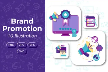 Promotion de la marque Pack d'Illustrations