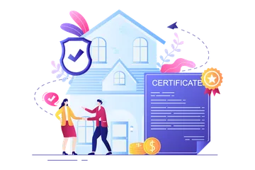Property Certificate Illustration Pack