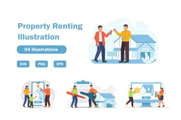 Property Renting Illustration Pack