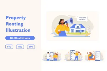 Property Renting Illustration Pack