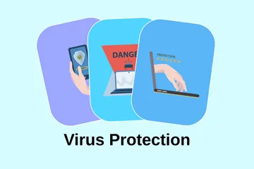 Protección contra el virus Paquete de Ilustraciones