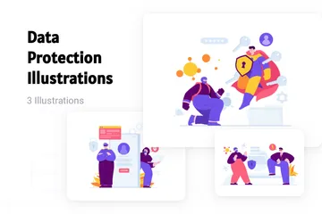 Protection des données Pack d'Illustrations