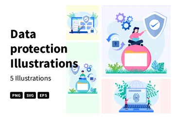 Protection des données Pack d'Illustrations