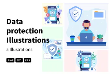 Protection des données Pack d'Illustrations