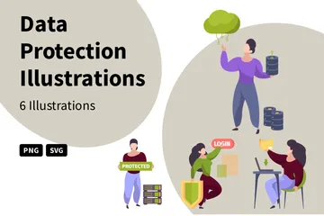 Protection des données Pack d'Illustrations