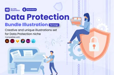 Protection des données Pack d'Illustrations