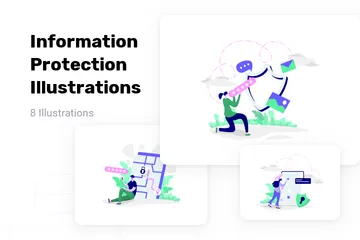 Protection des informations Pack d'Illustrations