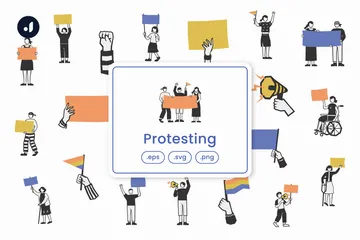 Protester Pack d'Illustrations